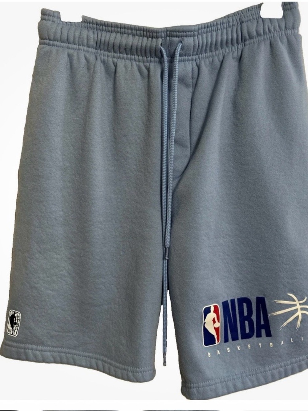 NBA Men's Baby Blue Basketball Shorts M With Drawstring  Waist 28